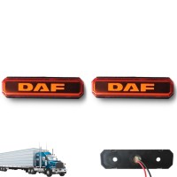 LED габарити за камиони с логото на DAF бяло, оранжево, червено